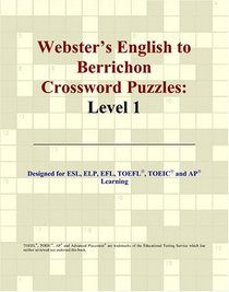 Webster's English to Berrichon Crossword Puzzles: Level 1