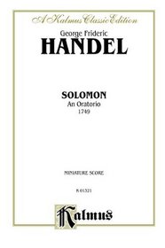 Solomon (1749): Miniature Score (German, English Language Edition) (Miniature Score) (Kalmus Edition)