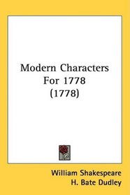 Modern Characters For 1778 (1778)