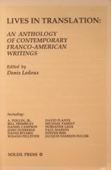 Lives in Translation: An Anthology of Contemporary Franco-American Writers