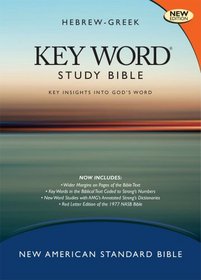 Hebrew-Greek Key Word Study Bible: New American Standard Black Bonded Wider Margin