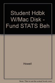 Student Hdbk W/Mac Disk - Fund STATS Beh