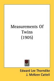 Measurements Of Twins (1905)