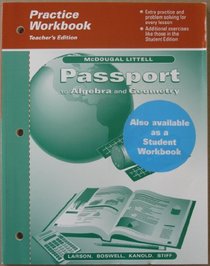 Passport to Algebra and Geometry: Practice Workbook (Passport to Algebra and Geometry: Practice Workbook, Teacher's Edition)