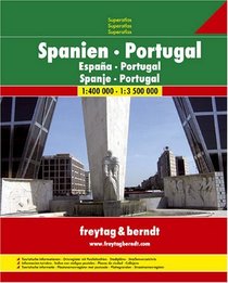 Spain-Portugal Super Atlas (English, Spanish, French, Italian and German Edition)
