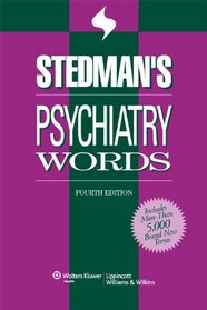 Stedman's Psychiatry Words (Stedman's Word Books)