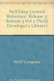 Nextstep General Reference, Release 3 (Nextstep Developer's Library)