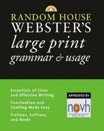 Random House Webster's Large Print Grammar & Usage (Random House Reference)