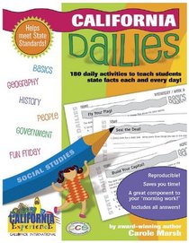 California Dailies: 180 Daily Activities to Teach Students State Facts Each and Every Day!