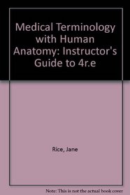 Sm Medical Terminology Human a: Instructor's Guide to 4r.e