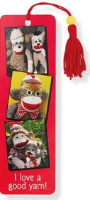 Sock Monkeys Beaded Bookmark