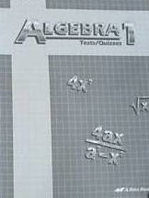Abeka    Algebra 1  Student Quiz Booklet