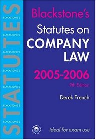 Company Law 2005-2006 (Blackstone's Statute Book Series)