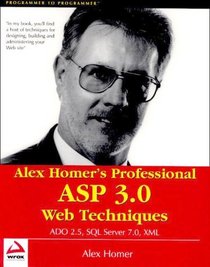 Alex Homer's Professional ASP 3.0 Web Techniques