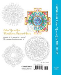 Color Yourself to Mindfulness Postcard Book: 20 mandalas and motifs to color in to reduce stress