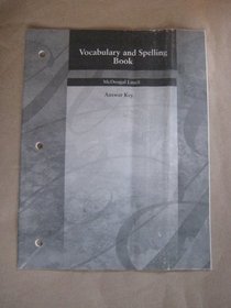Mcdougal Littell Vocabulary and Spelling Book Answer Key