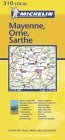 Michelin Mayenne, Orne, Sarthe: Includes Plans for Laval, Alencon, Le Mans (Michelin Local France Maps) (French Edition)