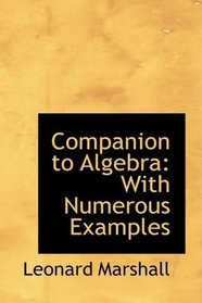 Companion to Algebra: With Numerous Examples