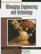 Managing Engineering and Technology (4th Edition) (Prentice Hall International Series)