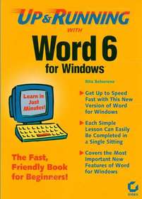 Up and Running With Word 6 for Windows
