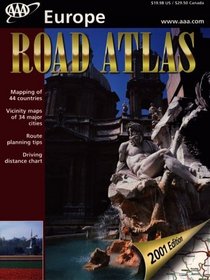 AAA Europe Road Atlas 2001