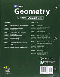 HMH Geometry: Interactive Student Edition Volumes 1 & 2 Bundle 2016