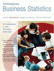 Contemporary Business Statistics with Canadian Applications