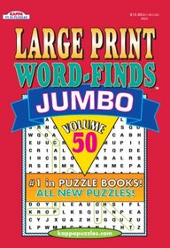 Jumbo Large Print Word Find Puzzle Book-Vol.52