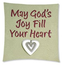 May God's Joy Plaque with Heart Ornament