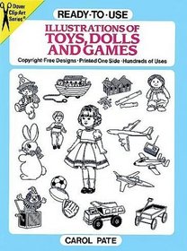 Ready-to-Use Illustrations of Toys, Dolls and Games (Dover Clip-Art Series)