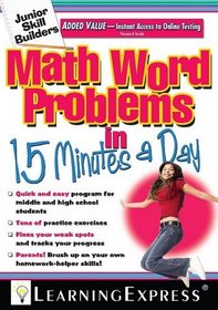 Math Word Problems in 15 Minutes a Day (Junior Skill Builders)
