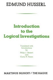 Introduction to the Logical Investigations: A Draft of a 