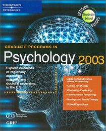 DecisionGd:GradPrg Psych 2003 (Peterson's Decision Guides : Graduate Programs)