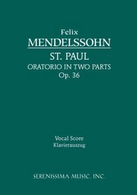 St. Paul, Op. 36 - Vocal score