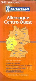 Michelin Germany Midwest: Nordrhein-westfalen, Hessen, Rheinland-pfalz, Saarland (Michelin Map)