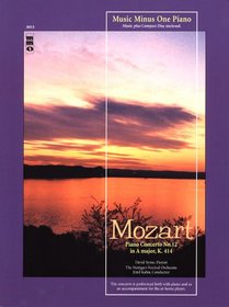 Music Minus One Piano: Mozart Concerto No. 12 in A Major, KV414 (Sheet Music and CD Accompaniment)