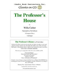 The Professor's House (Classic Books on CD Collection) [UNABRIDGED]