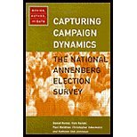 Capturing Campaign Dynamics: The National Annenberg Election Survey : Design, Method, and Data-Textbook Only