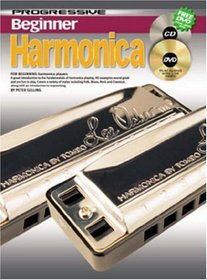 BEGINNER HARMONICA BK/CD/BONUS DVD (Progressive)