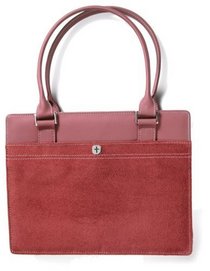 Suede-Look Mulberry with Accents Med