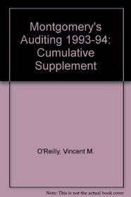 Montgomery's Auditing 1993-94 Cumulative Supplement