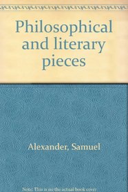 Philosophical and literary pieces