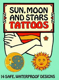 Sun, Moon and Stars Tattoos (Temporary Tattoos)