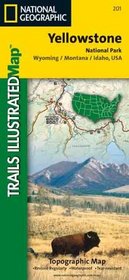 National Geographic Yellowstone National Park Wyoming/Montana, USA: Trails Illustrated Topo Map