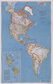 The Americas Political Map (NG Country & Region Maps)