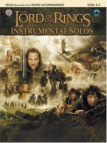 Lord of the Rings Instrumental Solos Cello Book: With Piano Accompaniment  CD