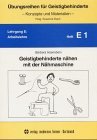 bungsreihen fr Geistigbehinderte, H.1, Geistigbehinderte nhen mit der Nhmaschine