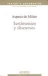 Aspasia de Mileto: Testimonios y Discursos (Textos y documentos)