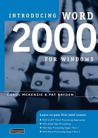 Introducing Word 2000 for Windows