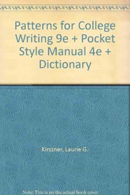 Patterns for College Writing 9e & Pocket Style Manual 4e & paperback dictionary